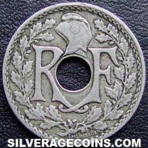 1917 French 5 Centimes (large) (Obverse)