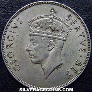 1950 George VI East African Shilling (Obverse)