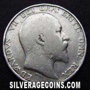 1904-1A Edward VII British Silver Shilling (Obverse)