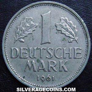 1961 F German Federal Republic Mark (Reverse)