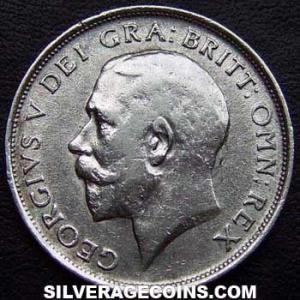 1911-2A George V British Silver Shilling (type 1) (Obverse)