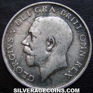 1912-3B George V British Silver Shilling (type 1) (Obverse)