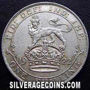 Chelín de Plata Británico de Jorge V (tipo 2) 1922 bright (Reverso)