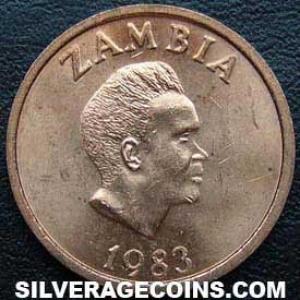 1983 Zambian 2 Ngwee (Obverse)