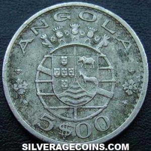 1972 Angolan 5 Escudos (Reverse)