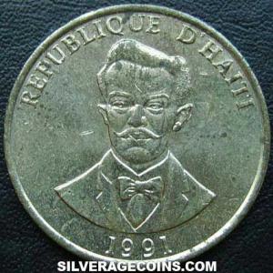 1991 Haitian 20 Centimes (Obverse)
