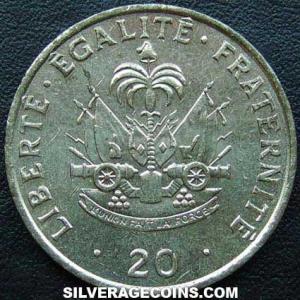 1991 Haitian 20 Centimes (Reverse)