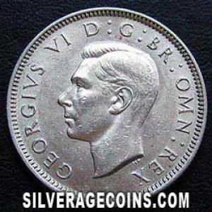 1937 George VI British Silver Shilling (England) (Obverse)