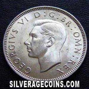 1942 George VI British Silver Shilling (England) (Obverse)
