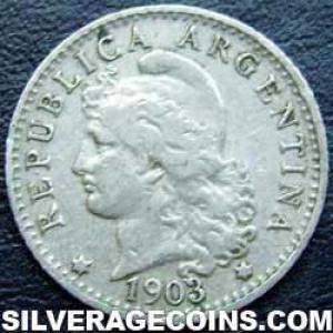 1903 Argentinian 5 Centavos (Obverse)