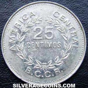 1980 (sm) Costa Rican 25 Centimos (Reverse)