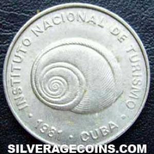 1981 thick 5 Cuban 5 Centavos (Visitor's coinage) (Obverse)