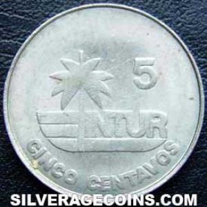 1981 thick 5 Cuban 5 Centavos (Visitor's coinage) (Reverse)