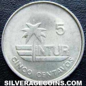 1981 thin 5 Cuban 5 Centavos (Visitor's coinage) (Reverse)