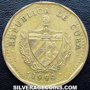 1994 Cuban Peso (Jose Marti) (Obverse)