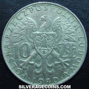 1970 MW Polish 10 Zlotych (Anniversary of Provincial Annexations) (Obverse)