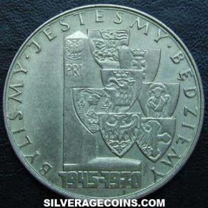 1970 MW Polish 10 Zlotych (Anniversary of Provincial Annexations) (Reverse)