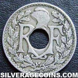 1921 French 10 Centimes (Obverse)