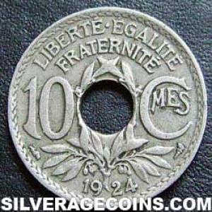 1924 French 10 Centimes (Reverse)