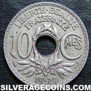 1929 French 10 Centimes (Reverse)