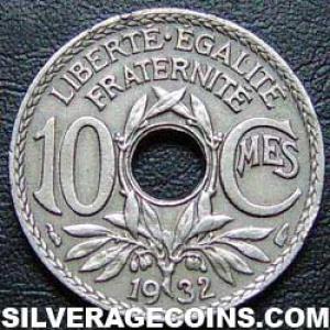 1932 French 10 Centimes (Reverse)