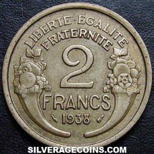 1938 French 2 Francs (Reverse)
