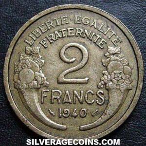 1940 French 2 Francs (Reverse)