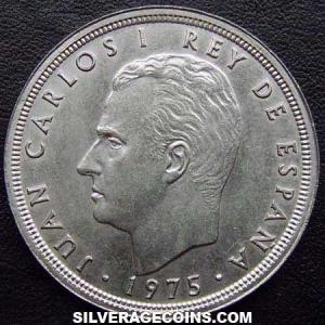 1975 (78) Juan Carlos I Spanish 50 Pesetas (Obverse)