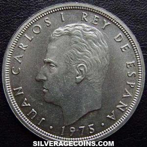 1975 (80) Juan Carlos I Spanish 50 Pesetas (Obverse)