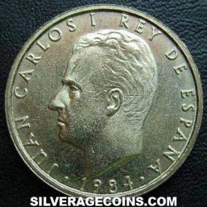 1984 lis up Juan Carlos I Spanish 100 Pesetas (Obverse)