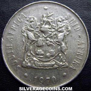 1970 South African 50 Cents (Obverse)