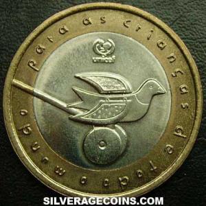 1999 Portuguese 200 Escudos (UNICEF) (Reverse)