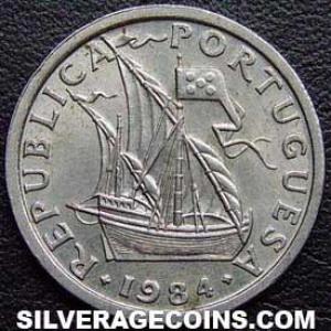 1984 Portuguese 2 and a Half Escudos (Obverse)