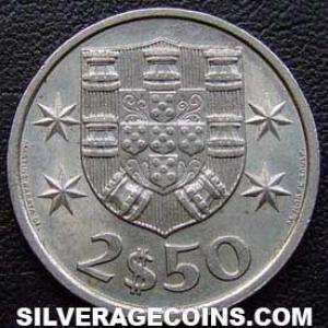 1984 Portuguese 2 and a Half Escudos (Reverse)