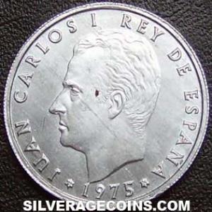 1975 (76) Juan Carlos I Spanish 50 Cents (Obverse)