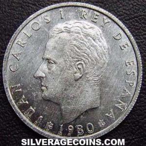 1980 (80) Juan Carlos I Spanish 50 Cents ('82 World Cup) (Obverse)