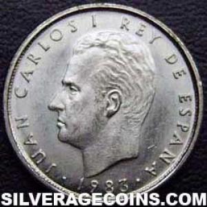1983 Juan Carlos I Spanish 10 Pesetas (Obverse)