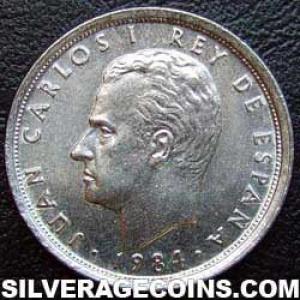 1984 Juan Carlos I Spanish 10 Pesetas (Obverse)