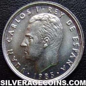 1985 Juan Carlos I Spanish 10 Pesetas (Obverse)
