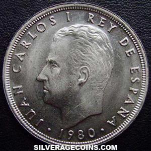 1980 (81) Juan Carlos I Spanish 50 Pesetas ('82 World Cup) (Obverse)
