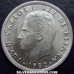 1982 Juan Carlos I Spanish 50 Pesetas (Obverse)