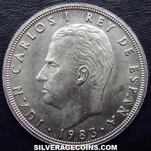 1983 Juan Carlos I Spanish 50 Pesetas (Obverse)