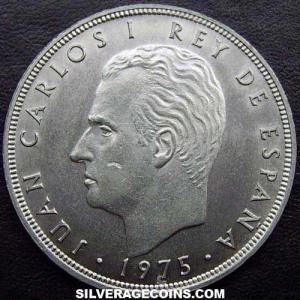1975 (76) Juan Carlos I Spanish 100 Pesetas (Obverse)