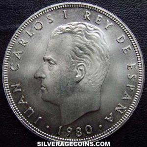 1980 (80) Juan Carlos I Spanish 100 Pesetas ('82 World Cup) (Obverse)