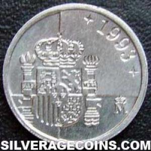 1993 Juan Carlos I Spanish Peseta (Reverse)