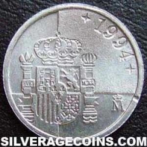1994 Juan Carlos I Spanish Peseta (Reverse)