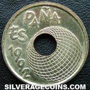 1992 Juan Carlos I Spanish 25 Pesetas ('92 Expo: Torre del Oro) (Obverse)