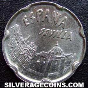 1990 Juan Carlos I Spanish 50 Pesetas ('92 Expo: La Cartuja) (Obverse)