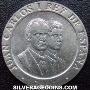 1991 Juan Carlos I Spanish 200 Pesetas (Culture Capital: Cybele) (Obverse)