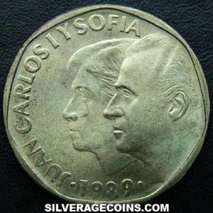 500 Pesetas Españolas de Juan Carlos I 1989 (Anverso)